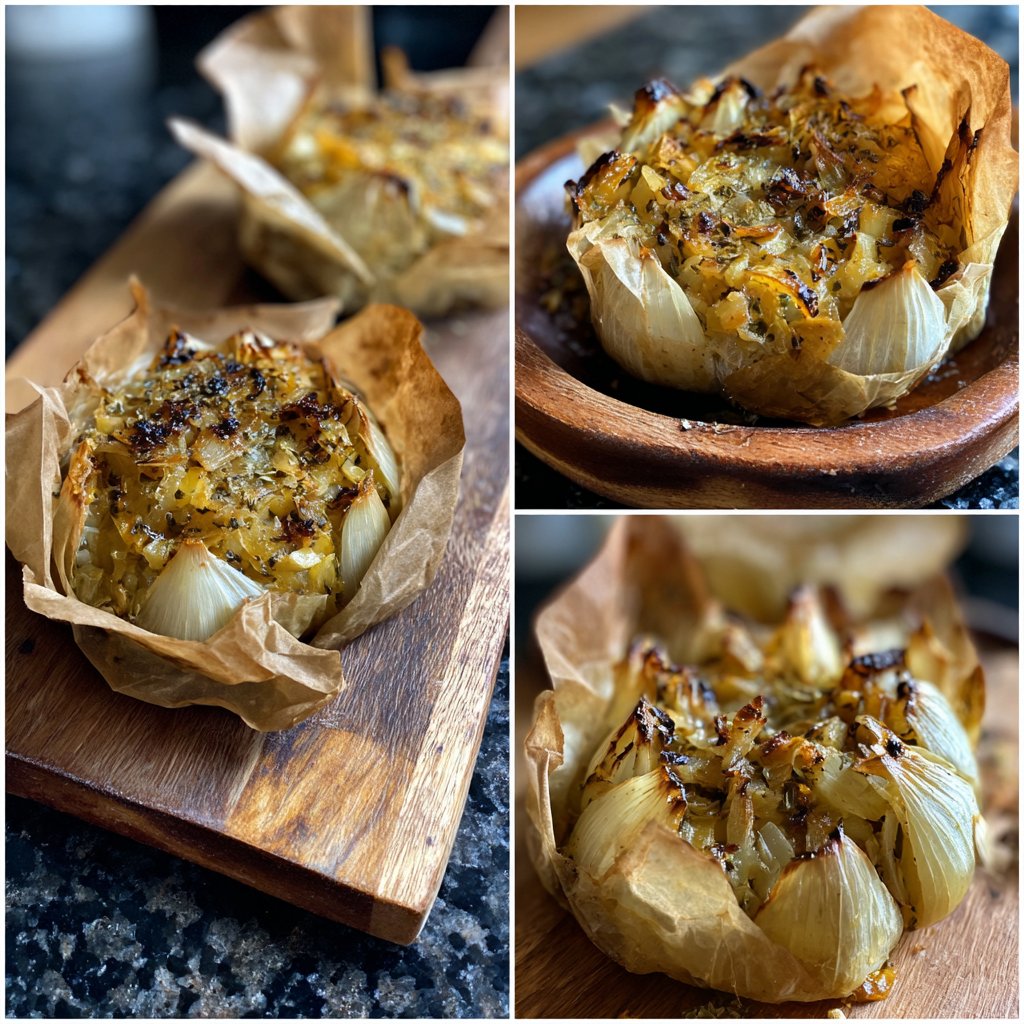Garlic Butter Onion Boil Packets