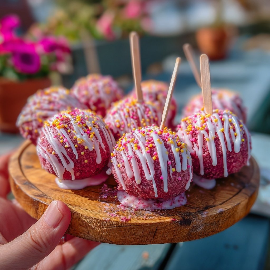Strawberry Lemonade Cake Pops