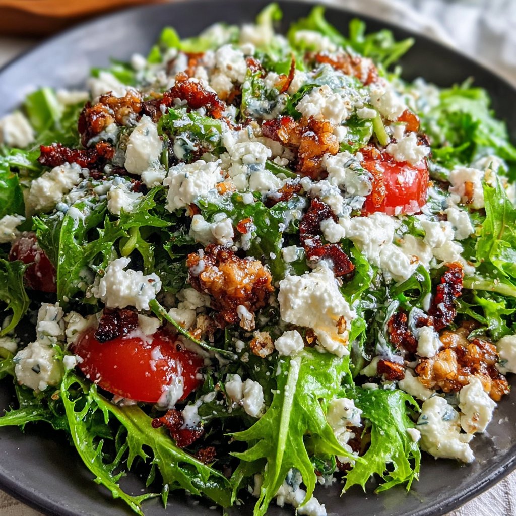 Delicious Dandelion Salad with Feta