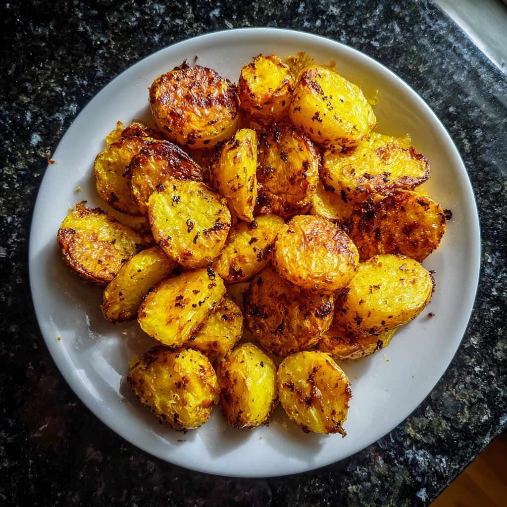 Golden Turmeric Potatoes in Airfryer