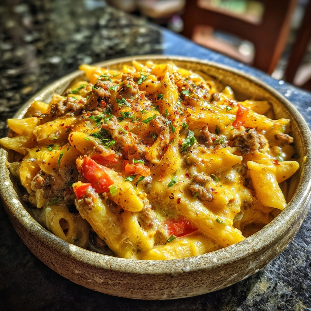 One-Pot Taco Pasta Paradise