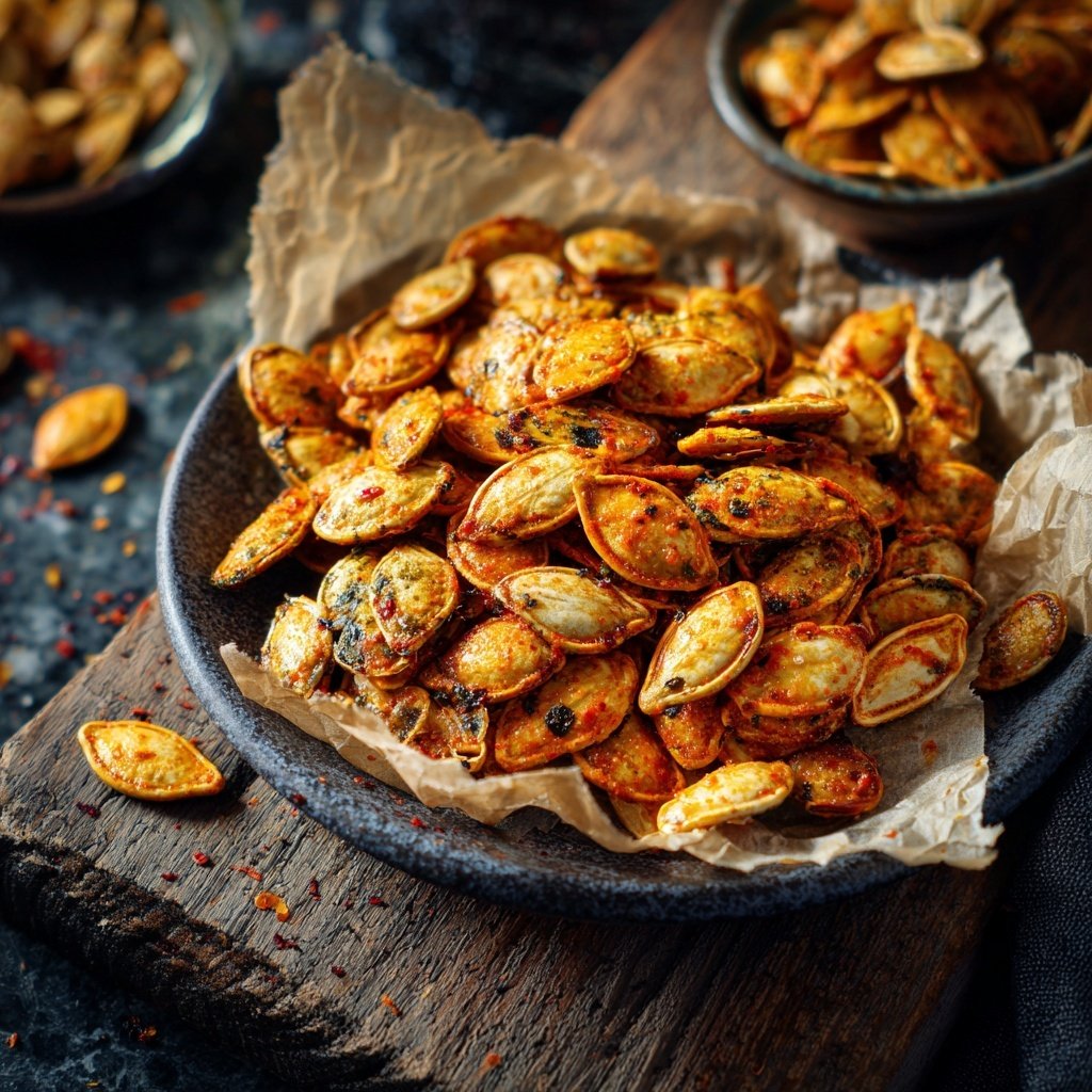Crunchy Spiced Pumpkin Seeds