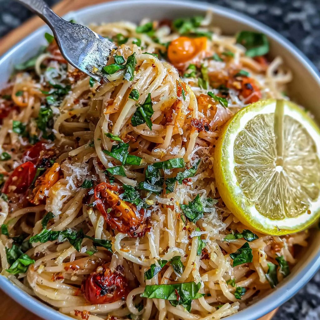Lemon Basil Spring Brunch Pasta