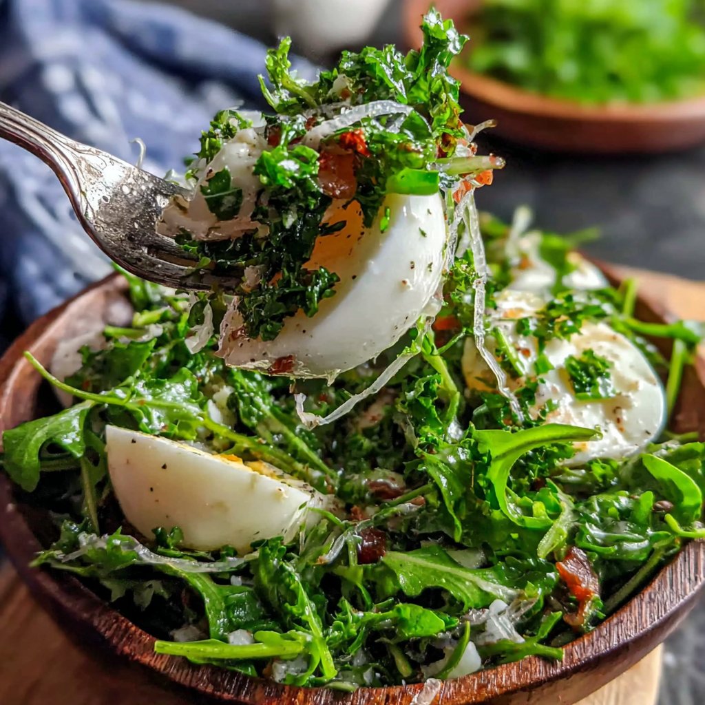 Classic Dandelion Salad with Eggs
