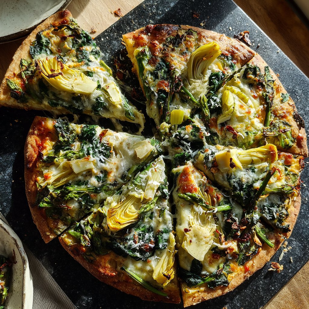 Spring Green Veggie Pizza